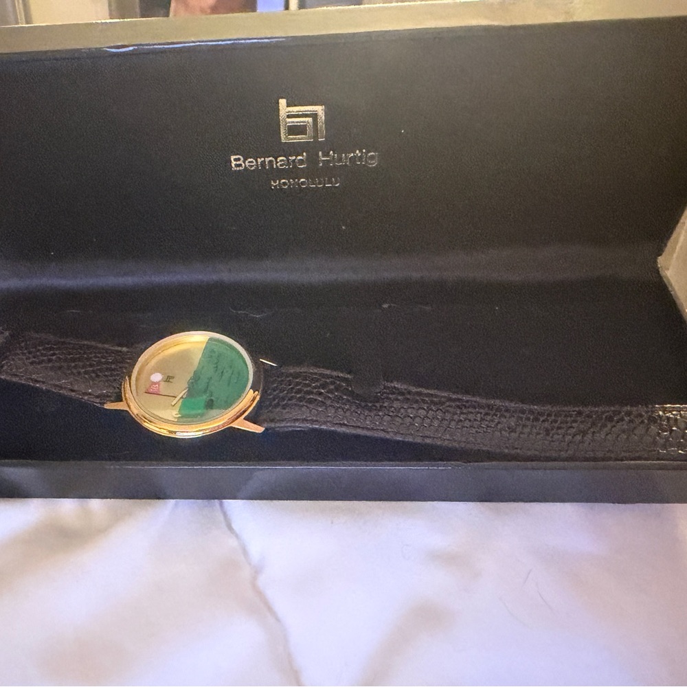 Vintage Bernard Hurtig 18th Hole Watch See Video - Picture 4 of 8